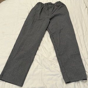 Vintage Newchef Chef Pants Black & White Checkered
